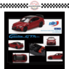 BBRDIE6406 BBR MODELS 1/64 #06 ALFA ROMEO GIULIA GTAM ROSSO GTA