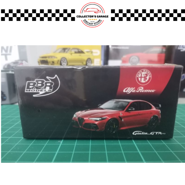 BBRDIE6406 (2) BBR MODELS 1/64 #06 ALFA ROMEO GIULIA GTAM ROSSO GTA