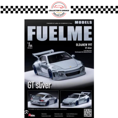 FUELME 1/64 PORSCHE OLD & NEW 997 GT SILVER #007/399
