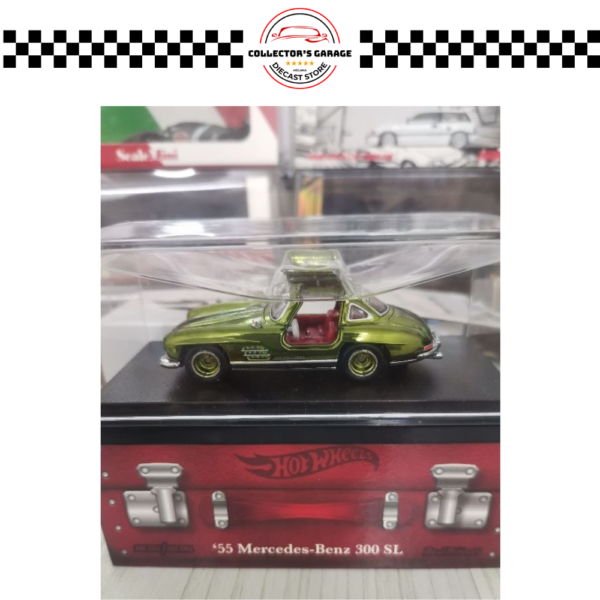 GDF83 (5) HOT WHEELS 1/64 RLC GULLWING GREEN MERCEDES-BENZ '55 300SL