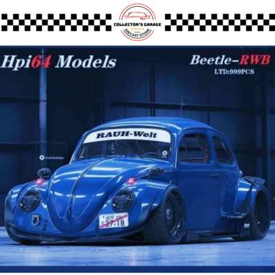 HPI64 MODELS 1/64 RWB VW BEETLE BLUE METALLIC