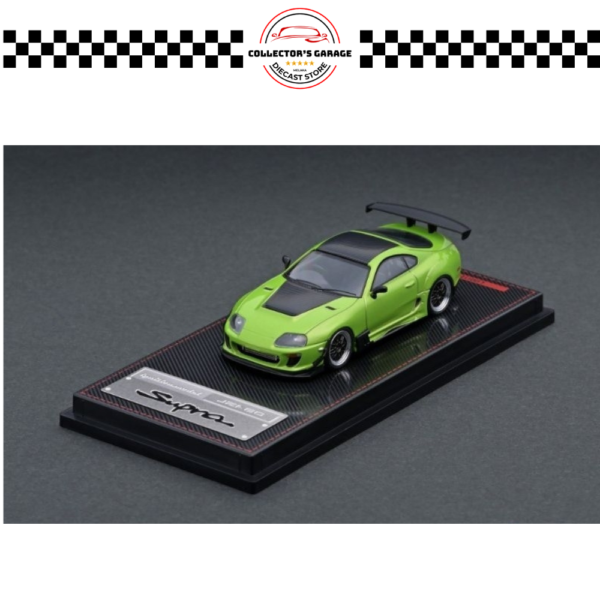 IG2125 (2) IGNITION MODEL 1/64 TOYOTA SUPRA (JZA80) GREEN METALLIC JAPAN LIMITED EDITION