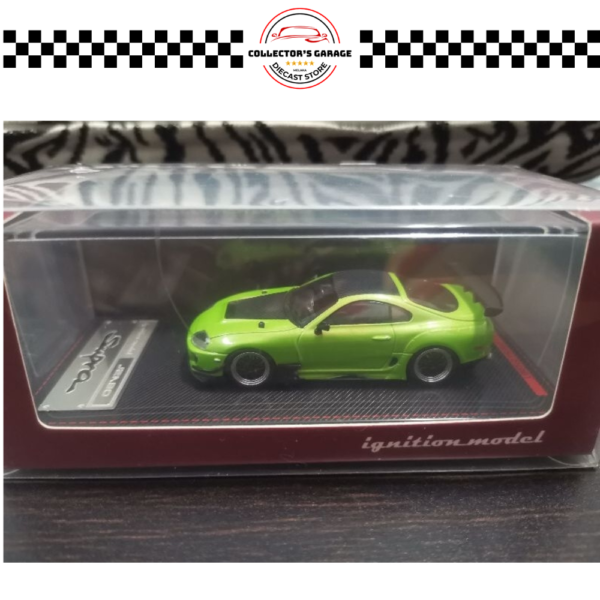 IG2125 (4) IGNITION MODEL 1/64 TOYOTA SUPRA (JZA80) GREEN METALLIC JAPAN LIMITED EDITION