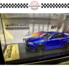 IG3838 (4) IGNITION MODEL 1/64 NISSAN SKYLINE GT-R R34 V-SPEC II BLUE METALLIC (TOKYO AUTO SALON KUALA LUMPUR 2025 EXCLUSIVE)