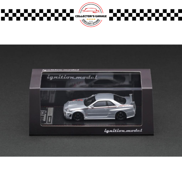 IG3840 (2) IGNITION MODEL 1/64 #IG3840 NISMO (R34) GT-R Z-TUNE SILVER