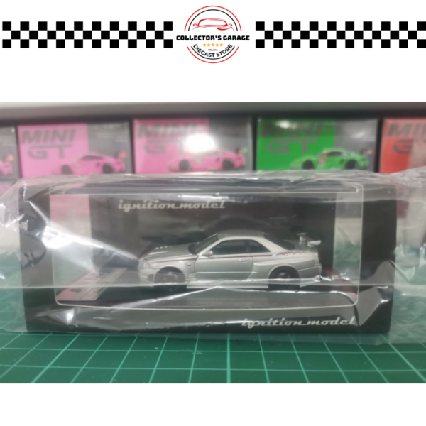 IG3840 (4) IGNITION MODEL 1/64 #IG3840 NISMO (R34) GT-R Z-TUNE SILVER