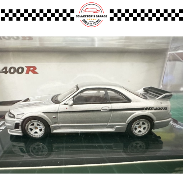IN64-400R-SIL (3) INNO64 1/64 NISSAN SKYLINE GT-R (R33) NISMO 400R SONIC SILVER