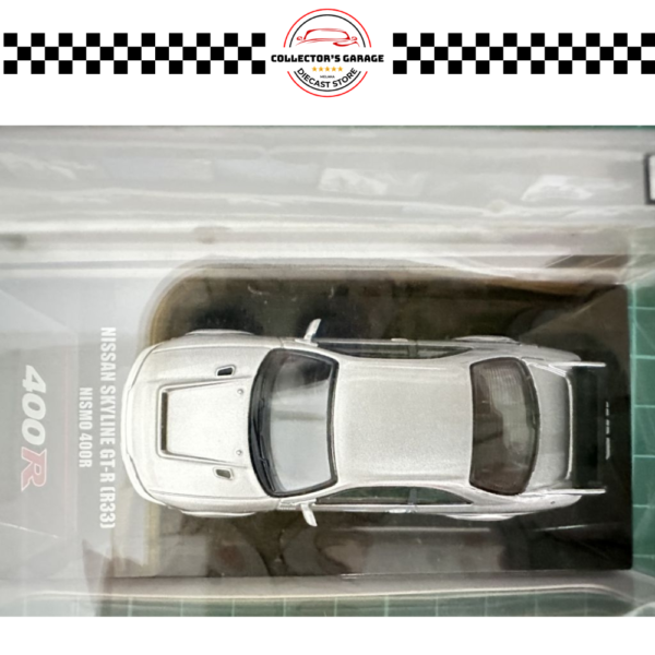 IN64-400R-SIL (4) INNO64 1/64 NISSAN SKYLINE GT-R (R33) NISMO 400R SONIC SILVER