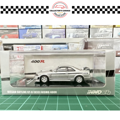 INNO64 1/64 NISSAN SKYLINE GT-R (R33) NISMO 400R SONIC SILVER