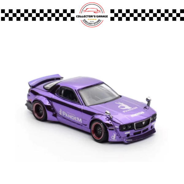 IN64-IAM25-KUALALUMPUR (2) INNO64 1/64 MAZDA RX7 PANDEM ROCKET BUNNY IAM MALAYSIA 2025 EVENT EXCLUSIVE SET DIECAST MODEL CAR