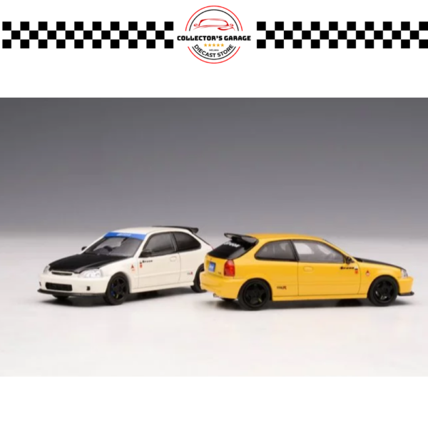 M65013 (8) MOTORHELIX 1/64 HONDA CIVIC TYPE R (EK9) SPOON YELLOW