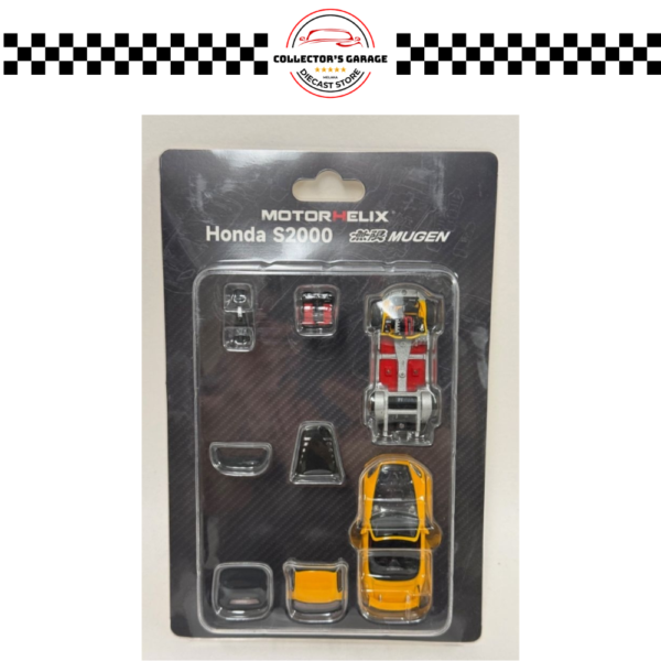 M65116 (3) MOTORHELIX 1/64 #M65116 HONDA S2000 MUGEN NEW INDY YELLOW PEARL