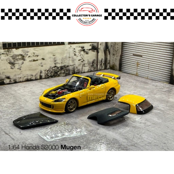 M65116 MOTORHELIX 1/64 #M65116 HONDA S2000 MUGEN NEW INDY YELLOW PEARL