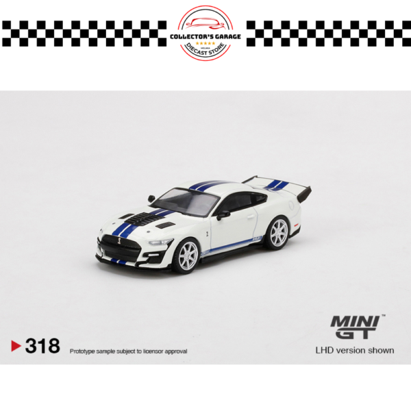 MINI GT 1/64 #318 FORD SHELBY GT500 DRAGON SNAKE CONCEPT OXFORD WHITE