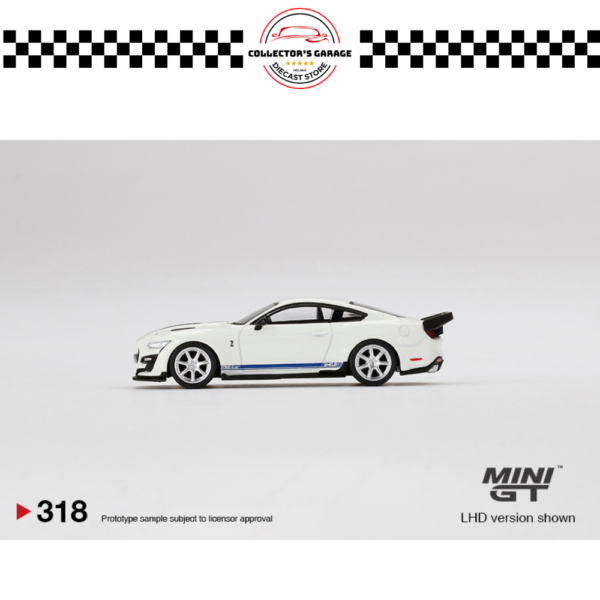 MINI GT 1/64 #318 FORD SHELBY GT500 DRAGON SNAKE CONCEPT OXFORD WHITE