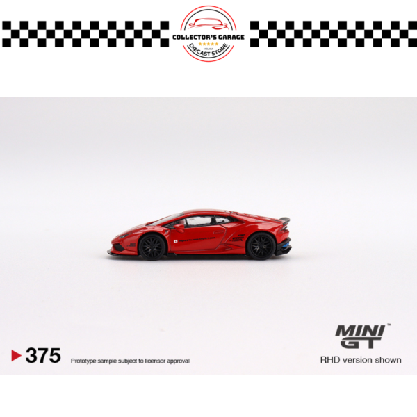 MGT00375 (4) MINI GT 1/64 #375 LB★WORKS LAMBORGHINI HURACAN VER. 2 RED