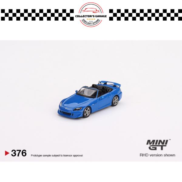 MGT00376 (2) MINI GT 1/64 #376 HONDA S2000 (AP2) TYPE S APEX BLUE