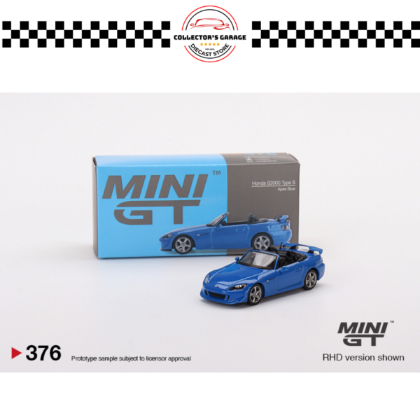 MGT00376 MINI GT 1/64 #376 HONDA S2000 (AP2) TYPE S APEX BLUE