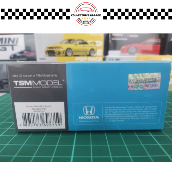 MGT00376 (7) MINI GT 1/64 #376 HONDA S2000 (AP2) TYPE S APEX BLUE