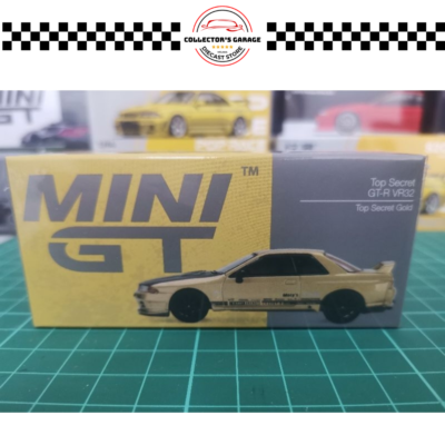 MINI GT 1/64 JAPAN EXCLUSIVE #431 TOP SECRET NISSAN SKYLINE GTR VR32 TOP SECRET GOLD