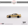 MINI GT 1/64 JAPAN EXCLUSIVE #431 TOP SECRET NISSAN SKYLINE GTR VR32 TOP SECRET GOLD