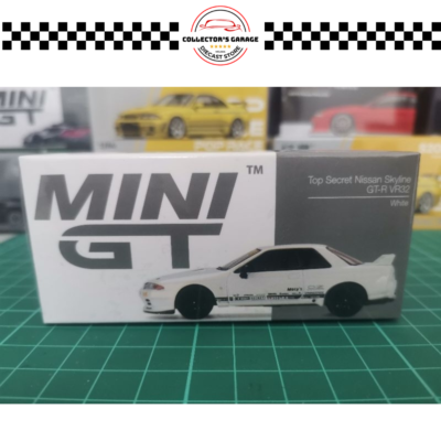 MINI GT 1/64 #469 TOP SECRET NISSAN SKYLINE GT-R VR32 WHITE