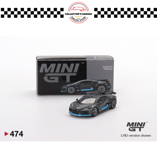 MINI GT 1/64 #474 BUGATTI DIVO PRESENTATION