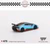 MINI GT 1/64 #475 LAMBORGHINI HURACAN STO BLU LAUFEY
