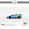 MINI GT 1/64 #475 LAMBORGHINI HURACAN STO BLU LAUFEY