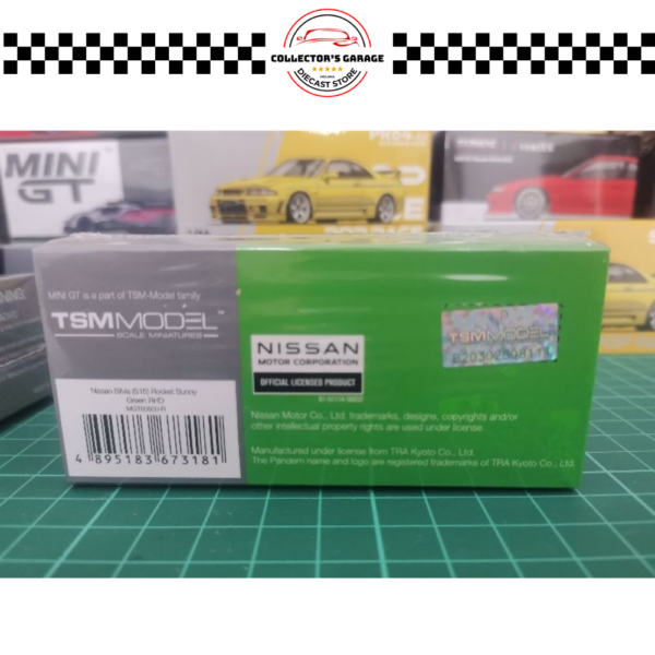 MINI GT 1/64 #500 NISSAN SILVIA (S15) ROCKET BUNNY GREEN