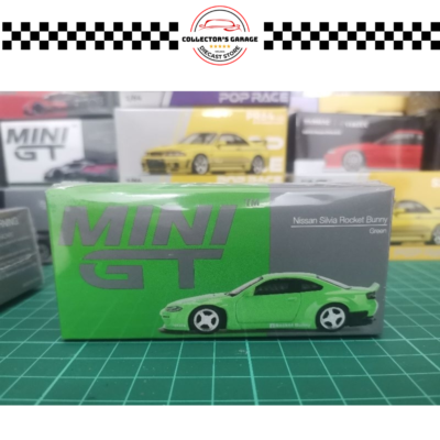 MINI GT 1/64 #500 NISSAN SILVIA (S15) ROCKET BUNNY GREEN