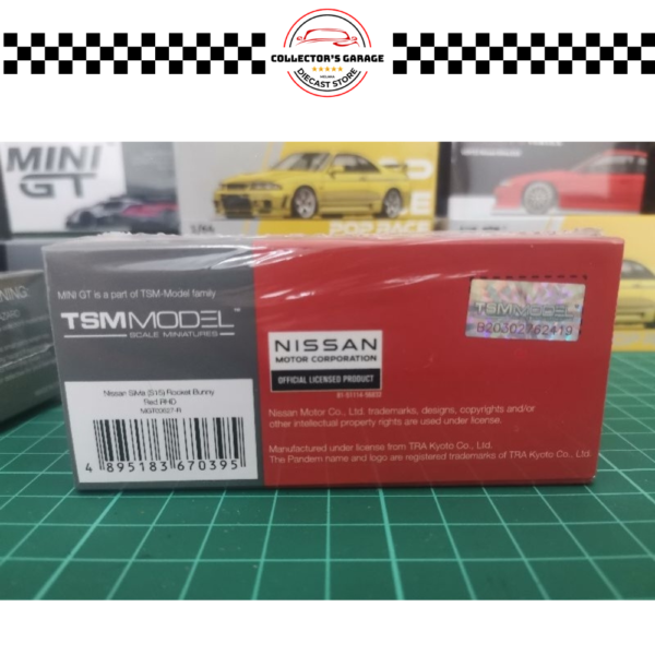 MGT00527 (2) MINI GT 1/64 #527 NISSAN SILVIA (S15) ROCKET BUNNY RED RHD