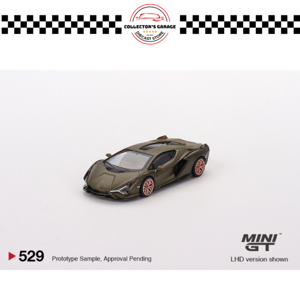 MINI GT 1/64 #529 LAMBORGHINI SIÁN FKP 37 PRESENTATION