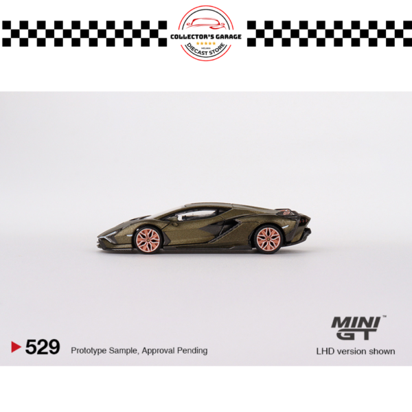 MINI GT 1/64 #529 LAMBORGHINI SIÁN FKP 37 PRESENTATION
