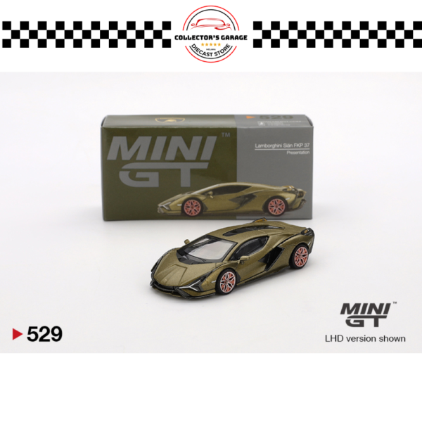 MINI GT 1/64 #529 LAMBORGHINI SIÁN FKP 37 PRESENTATION