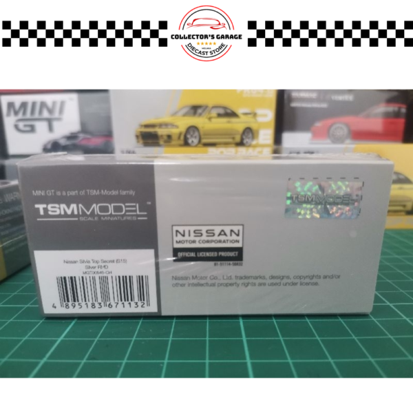MGT00545 (3) MINI GT 1/64 #545 NISSAN SILVIA TOP SECRET (S15) SILVER