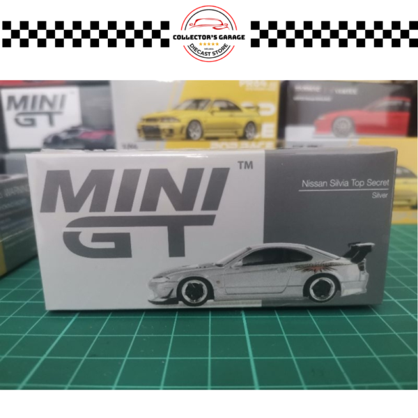 MGT00545 MINI GT 1/64 #545 NISSAN SILVIA TOP SECRET (S15) SILVER