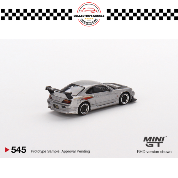MGT00545 (7) MINI GT 1/64 #545 NISSAN SILVIA TOP SECRET (S15) SILVER