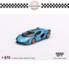 MINI GT 1/64 #573 LAMBORGHINI SIÁN FKP 37 BLU AEGIR