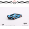MINI GT 1/64 #573 LAMBORGHINI SIÁN FKP 37 BLU AEGIR