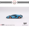 MINI GT 1/64 #573 LAMBORGHINI SIÁN FKP 37 BLU AEGIR