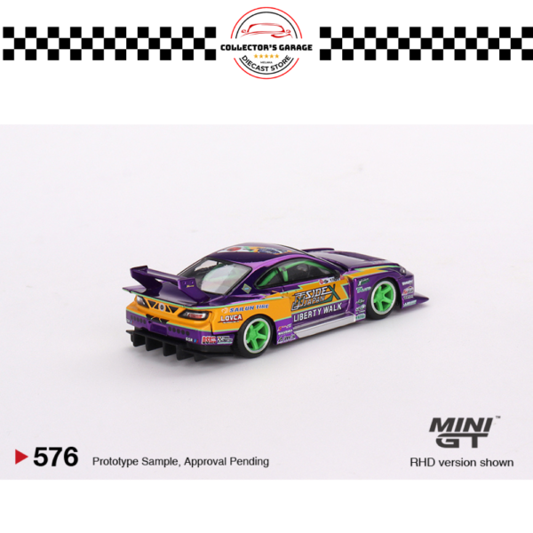 MGT00576 (10) MINI GT 1/64 NISSAN SILVIA (S15) LB-SUPER SILHOUETTE #555 2022 FORMULA DRIFT JAPAN