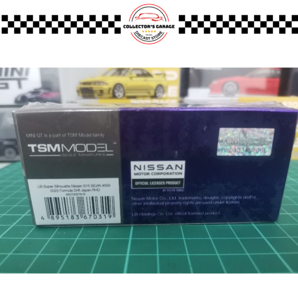 MGT00576 (3) MINI GT 1/64 NISSAN SILVIA (S15) LB-SUPER SILHOUETTE #555 2022 FORMULA DRIFT JAPAN