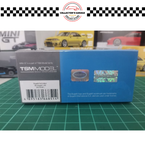 MGT00586 (2) MINI GT 1/64 #586 BUGATTI CENTODIECI BLU BUGATTI