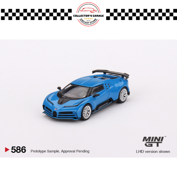 MGT00586 (6) MINI GT 1/64 #586 BUGATTI CENTODIECI BLU BUGATTI