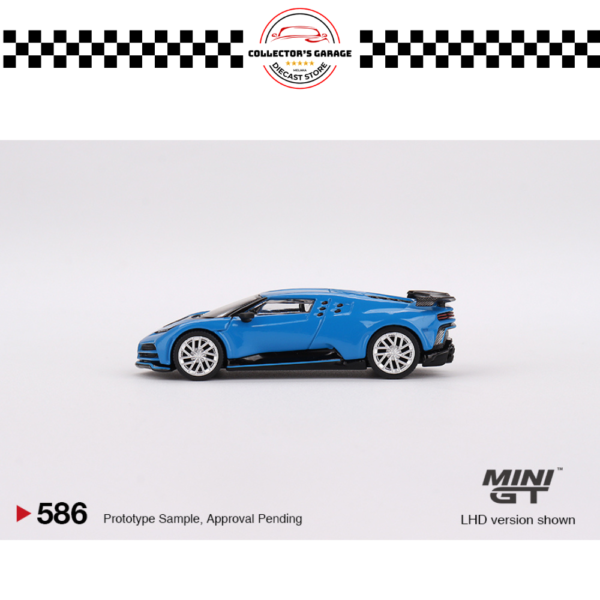 MGT00586 (8) MINI GT 1/64 #586 BUGATTI CENTODIECI BLU BUGATTI