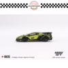 MINI GT 1/64 #605 LB-SILHOUETTE WORKS LAMBORGHINI AVENTADOR GT EVO LIME