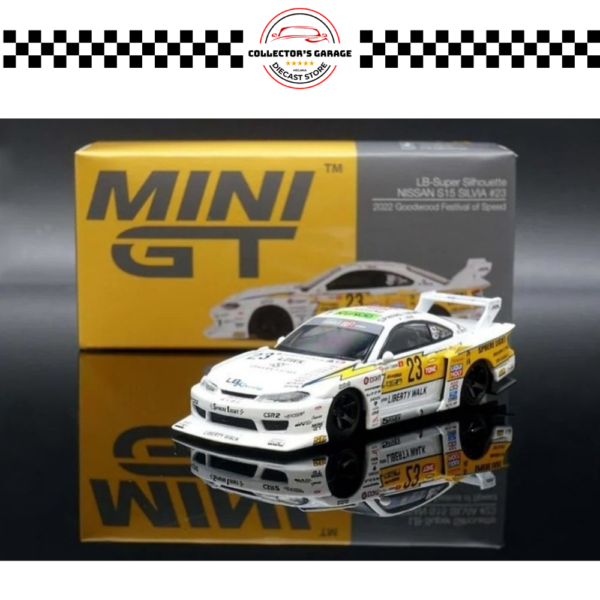 MINI GT 1/64 #618 NISSAN LB-SUPER SILHOUETTE S15 SILVIA #23 2022 GOODWOOD FESTIVAL OF SPEED
