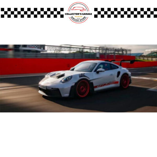 MGT00630 (4) MINI GT 1/64 #630 PORSCHE 911 (992) GT3 RS WHITE WITH PYRO RED ACCENT PACKAGE
