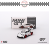 MGT00630 (6) MINI GT 1/64 #630 PORSCHE 911 (992) GT3 RS WHITE WITH PYRO RED ACCENT PACKAGE
